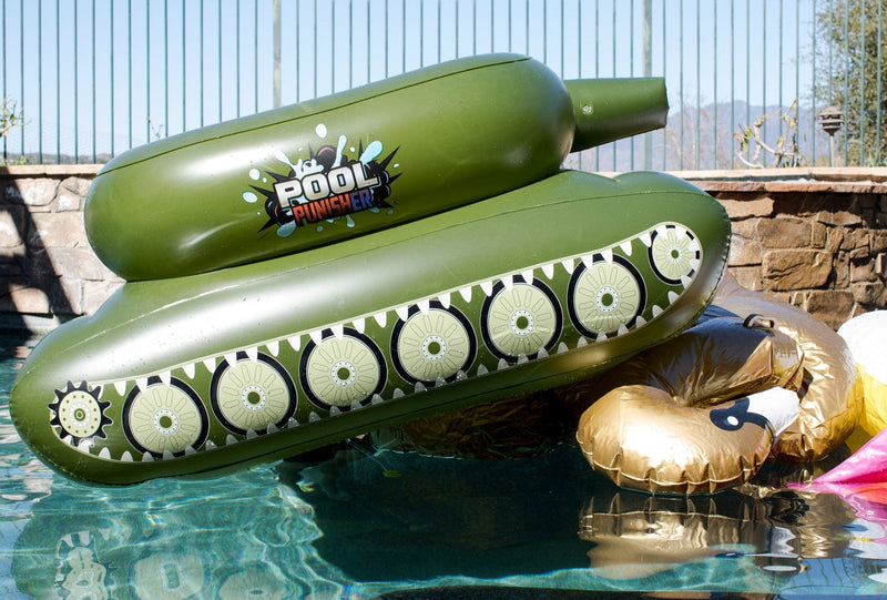 BAICCCF - Flotteur de réservoir gonflable pour piscine avec canon à eau,  jouet de piscine, piscine gonflable, BAICCCF